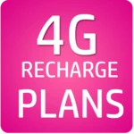 4g recharge plans for jio android application logo